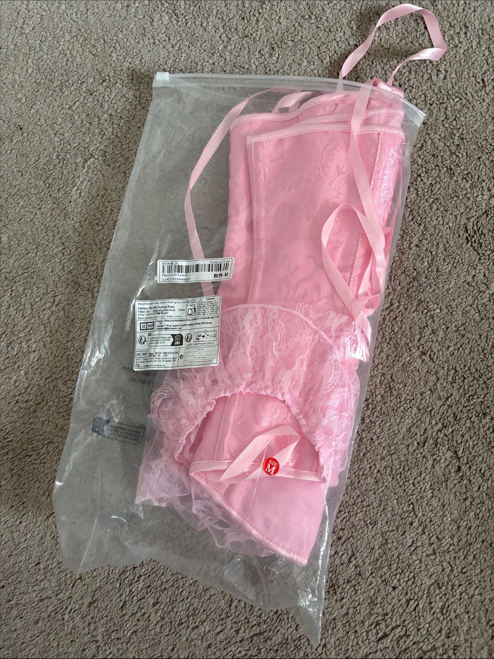 Pink Ruffle Corset Top - Picture 3 of 3